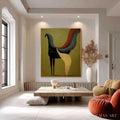 HOLMAN ART Aeon'S Tapestry – Textured Wabi Sabi Abstract Horse Painting - image 2