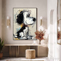 HOLMAN ART Nostalgic Scribble – Expressive Pop Art Dog Painting for Modern Decor - image 2