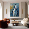 HOLMAN ART Noble Companion – Textured Impasto Horse and Rider Painting - image 2