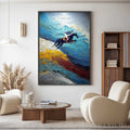HOLMAN ART Apex Jump – Dynamic Textured Equestrian Horse Jumping Painting - image 2
