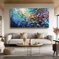 HOLMAN ART River of Life – Colorful Abstract Fish School Impasto Oil Painting - image 2