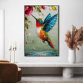 HOLMAN ART Hummingbird Radiance – Impasto Colorful Wildlife Oil Painting - image 2