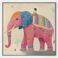 HOLMAN ART Elephant Dreams – Whimsical Pink Elephant and Child Oil Painting - image 1
