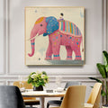 HOLMAN ART Elephant Dreams – Whimsical Pink Elephant and Child Oil Painting - image 2