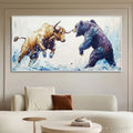 HOLMAN ART Clash of Forces – Panoramic Wildlife Oil Painting - image 2