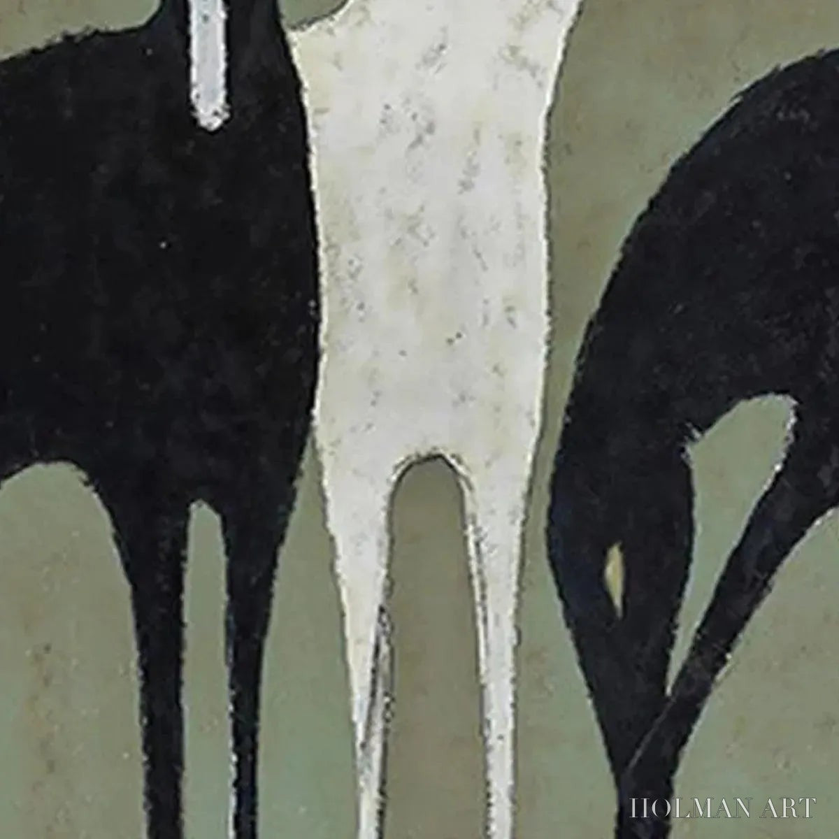 HOLMAN ART Three Horses – Minimalist Horse Painting, Vertical - image 6