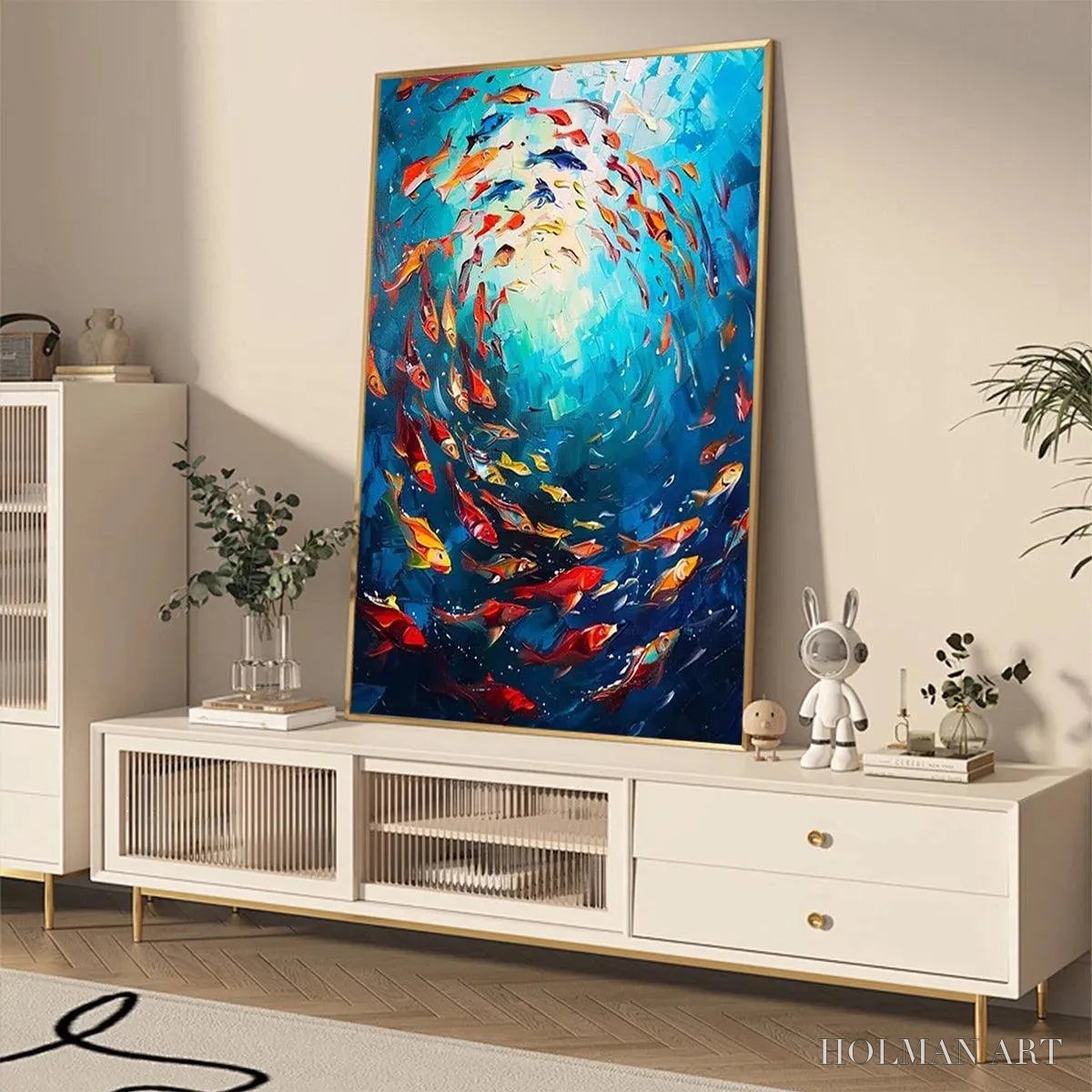 HOLMAN ART Coral Reef Dance – Vibrant Painting of Colorful Fish - image 6