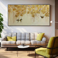HOLMAN ART Golden Garden – Panoramic Golden Leaf and Bird Painting | Asian Art - image 2