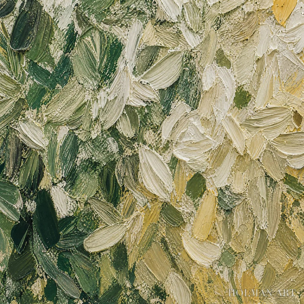 HOLMAN ART White Herbarium – White Botanical Abstract Painting - image 3