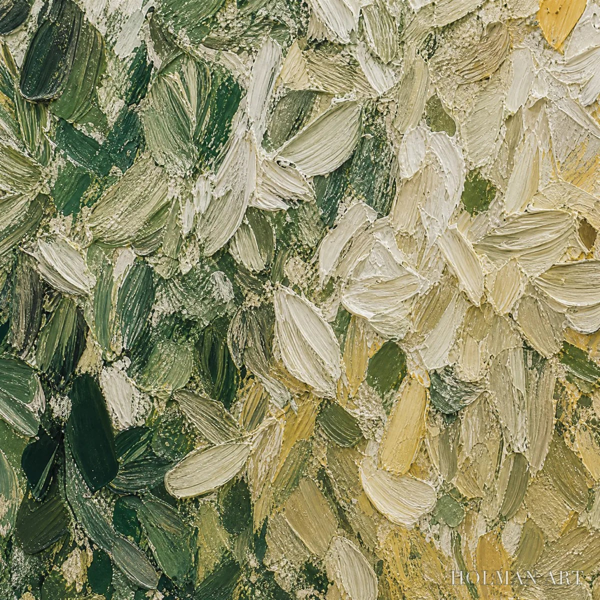 HOLMAN ART White Herbarium – White Botanical Abstract Painting - image 3