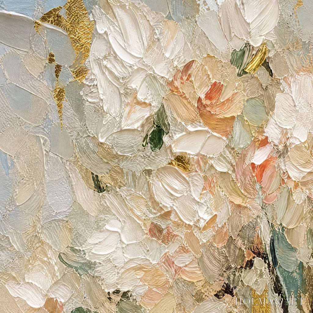 HOLMAN ART Blush Garden – Pastel Floral Bouquet Painting - image 3
