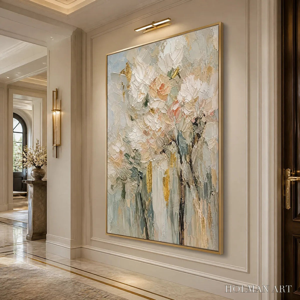 HOLMAN ART Blush Garden – Pastel Floral Bouquet Painting - image 4