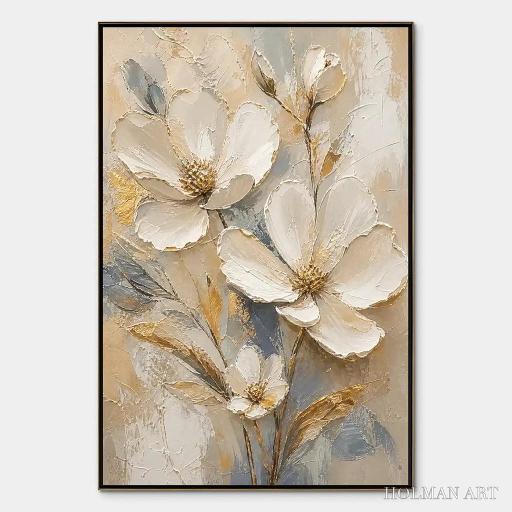 HOLMAN ART Moonlit Magnolia – White Magnolia Floral Painting - image 1
