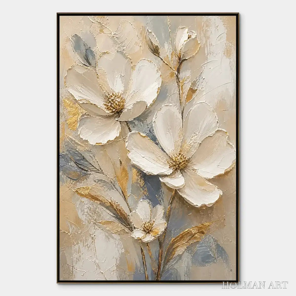 HOLMAN ART Moonlit Magnolia – White Magnolia Floral Painting - image 1
