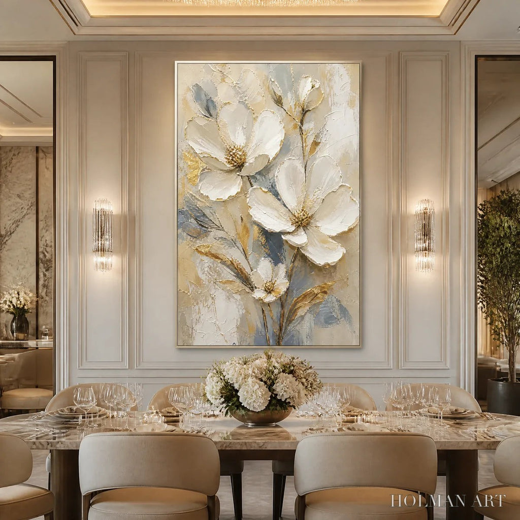 HOLMAN ART Moonlit Magnolia – White Magnolia Floral Painting - image 2