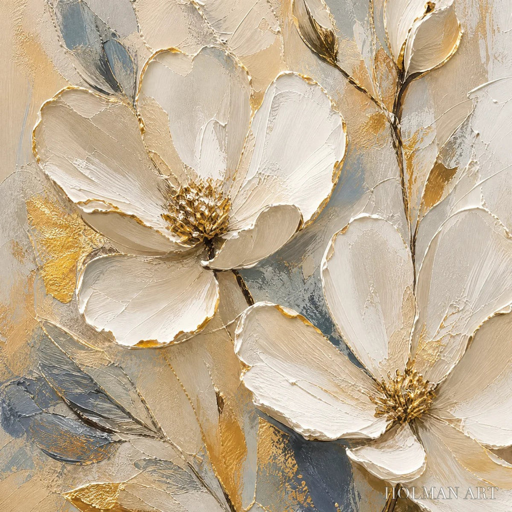 HOLMAN ART Moonlit Magnolia – White Magnolia Floral Painting - image 3