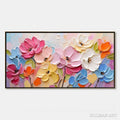 HOLMAN ART Symphony in Bloom – Colorful Impasto Floral Palette Knife Painting - image 1