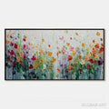 HOLMAN ART Garden of Joy – Colorful Textured Impasto Flower Field Painting - image 1