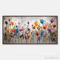 HOLMAN ART Joyful Melody – Vibrant Abstract Flower Field Painting with Impasto Texture - image 1