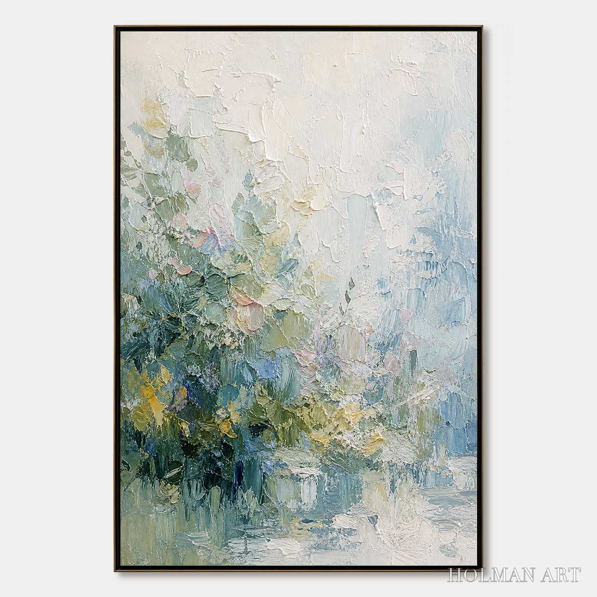 HOLMAN ART Eternal Spring – Heavily Textured Abstract Floral Garden Painting - image 1