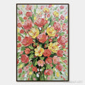 HOLMAN ART Joyful Bloom – Textured Floral Impasto Oil Painting - image 1