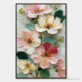 HOLMAN ART Petal Serenade – Vertical Textured Impasto Floral Oil Painting - image 1