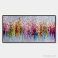 HOLMAN ART Floral Cascade – Colorful Abstract Floral Impasto Palette Knife Painting - image 1
