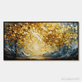 HOLMAN ART Golden Embrace – Textured Golden Leaf Tree Impasto Landscape Painting - image 1