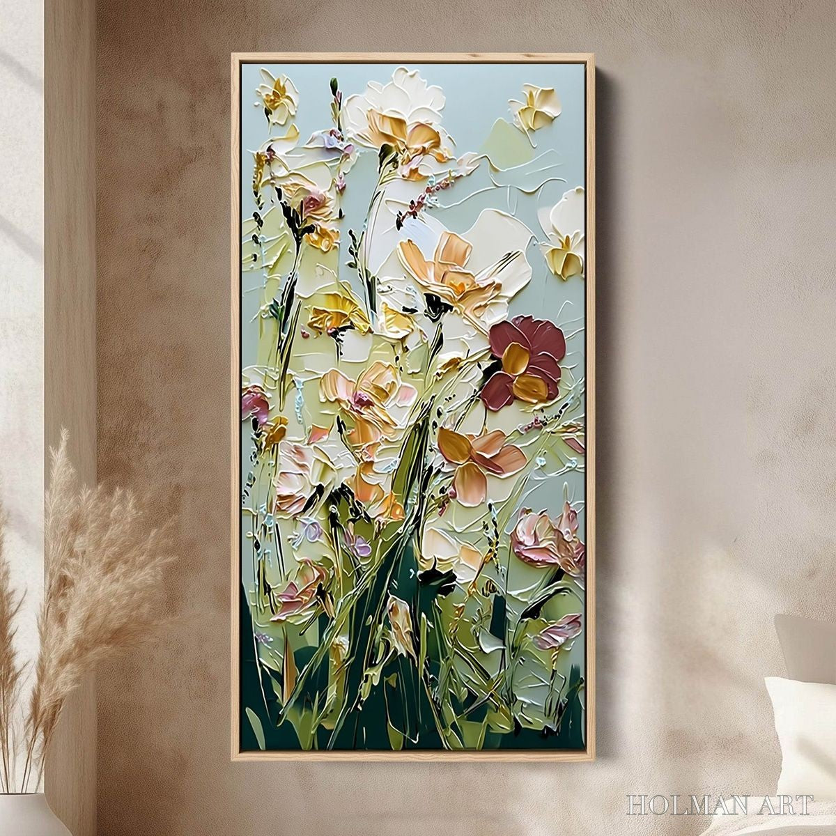 HOLMAN ART Garden Serenade Impasto Floral Painting | Textured Oil - image 2