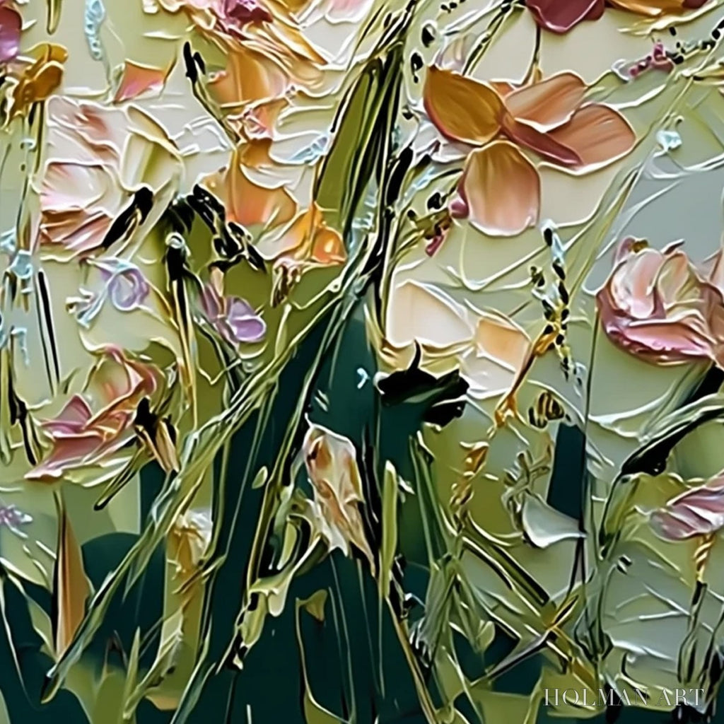 HOLMAN ART Garden Serenade Impasto Floral Painting | Textured Oil - image 5