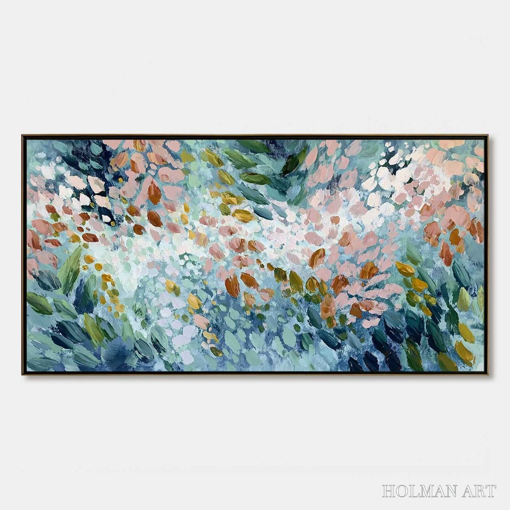 HOLMAN ART Petal Cascade – Colorful Abstract Floral Impasto - image 1
