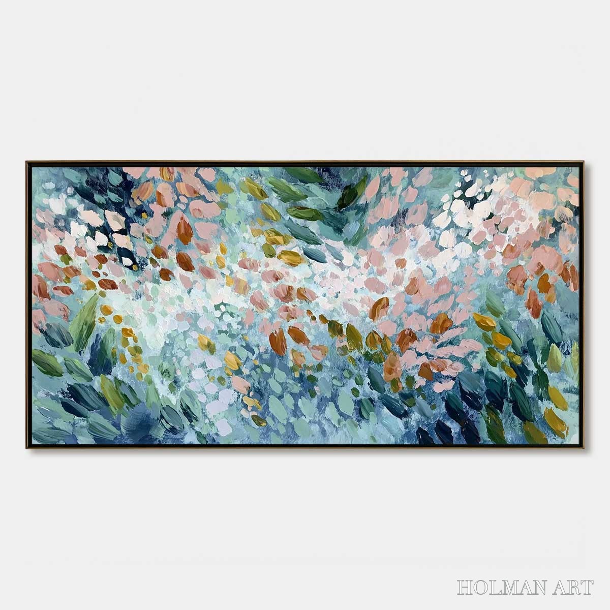 HOLMAN ART Petal Cascade – Colorful Abstract Floral Impasto - image 1