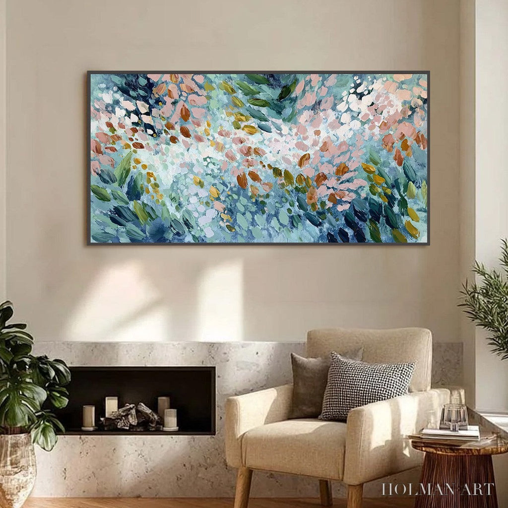 HOLMAN ART Petal Cascade – Colorful Abstract Floral Impasto - image 2