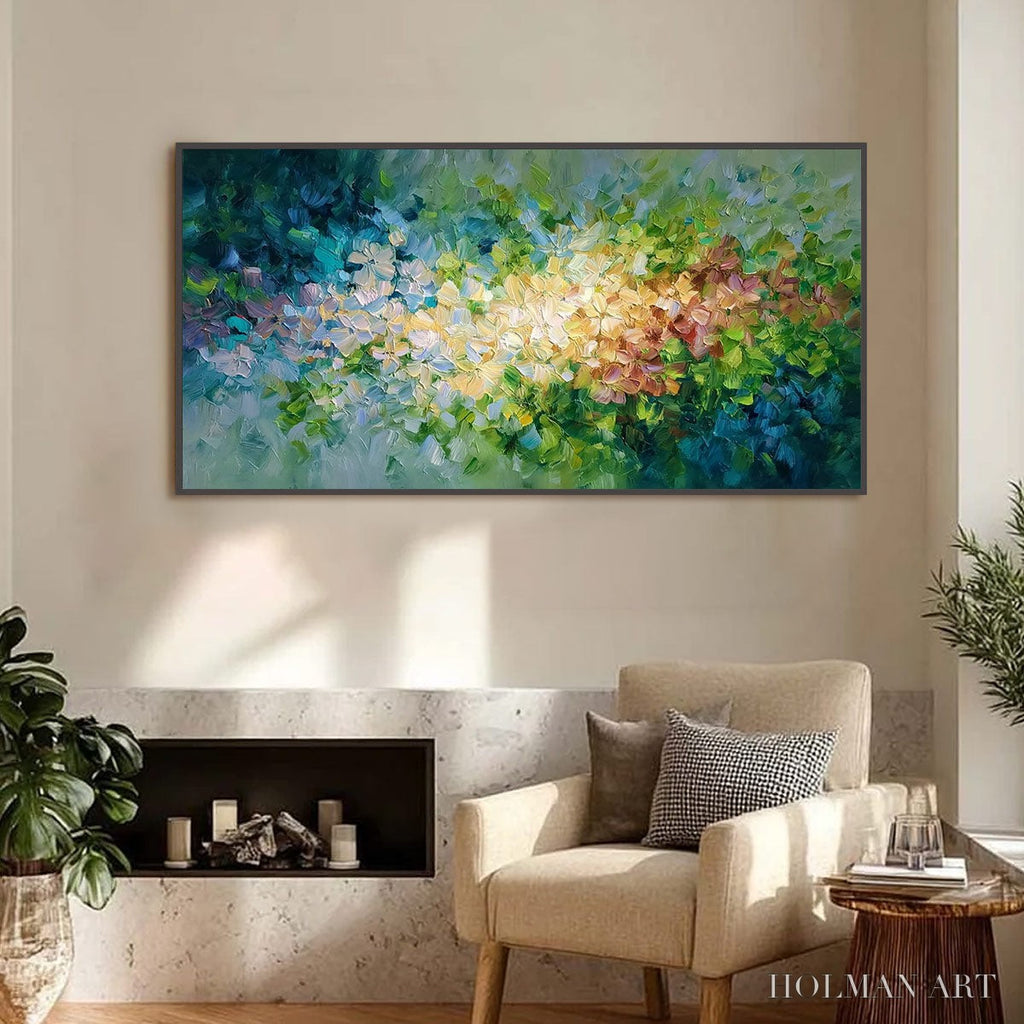 HOLMAN ART Garden of Light – Textured Abstract Floral Impasto Oil Painting - image 2