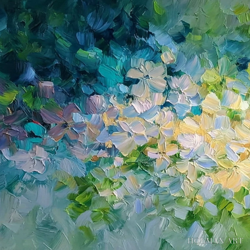 HOLMAN ART Garden of Light – Textured Abstract Floral Impasto Oil Painting - image 3