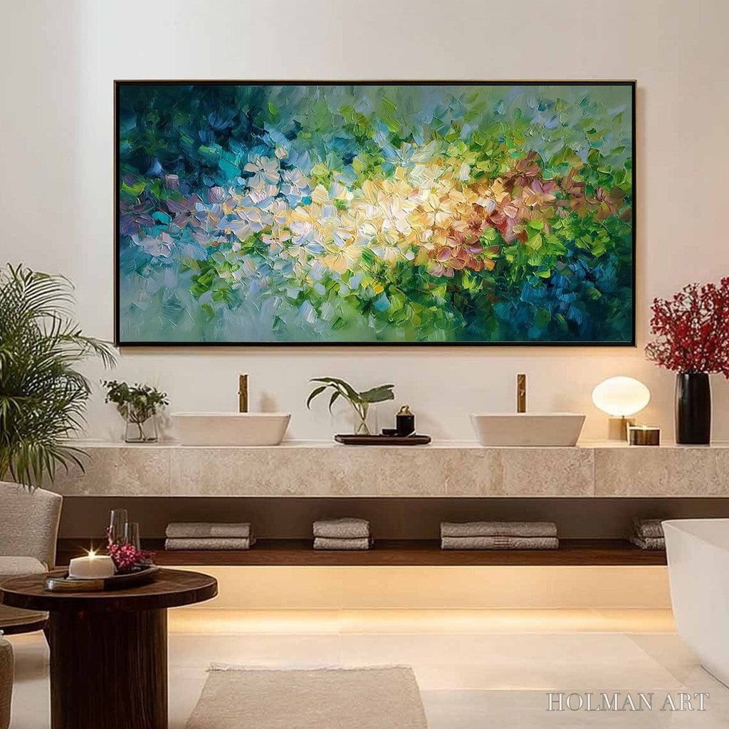 HOLMAN ART Garden of Light – Textured Abstract Floral Impasto Oil Painting - image 4