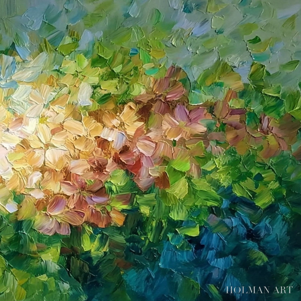 HOLMAN ART Garden of Light – Textured Abstract Floral Impasto Oil Painting - image 5