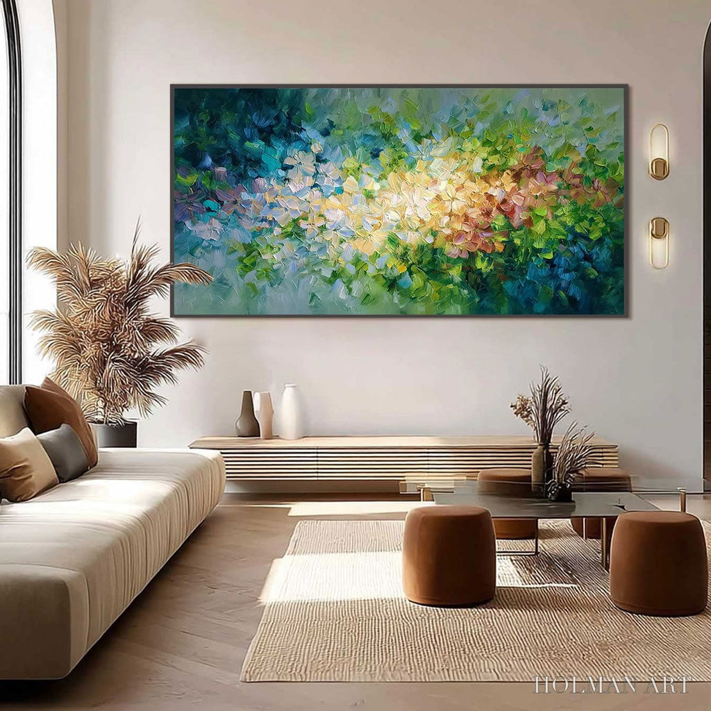 HOLMAN ART Garden of Light – Textured Abstract Floral Impasto Oil Painting - image 6