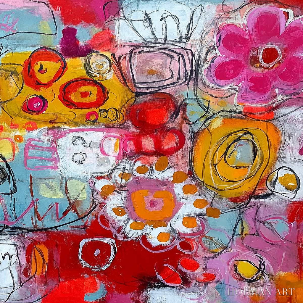 HOLMAN ART Carnival of Colors – Large Colorful Abstract Painting for Modern Wall Decor - image 5