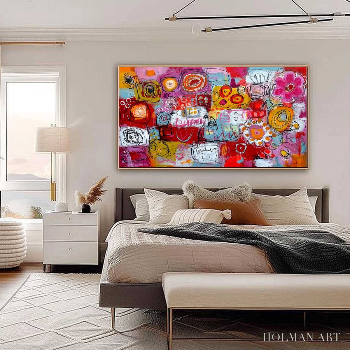 HOLMAN ART Carnival of Colors – Large Colorful Abstract Painting for Modern Wall Decor - image 6