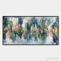 HOLMAN ART Verdant Sanctuary – Colorful Abstract Botanical Textured Painting - image 1