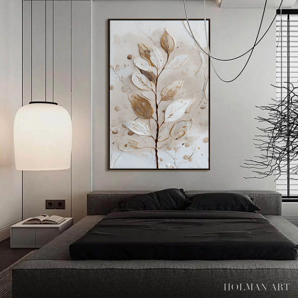 HOLMAN ART Earthen Sprig – Textured Wabi Sabi Botanical - image 6