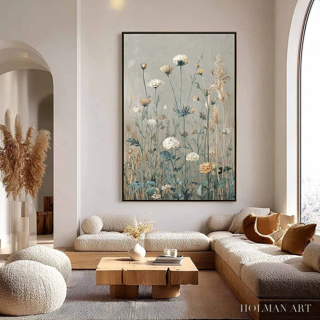 HOLMAN ART Whispering Meadow – Vintage Botanical Wildflower Painting - image 2