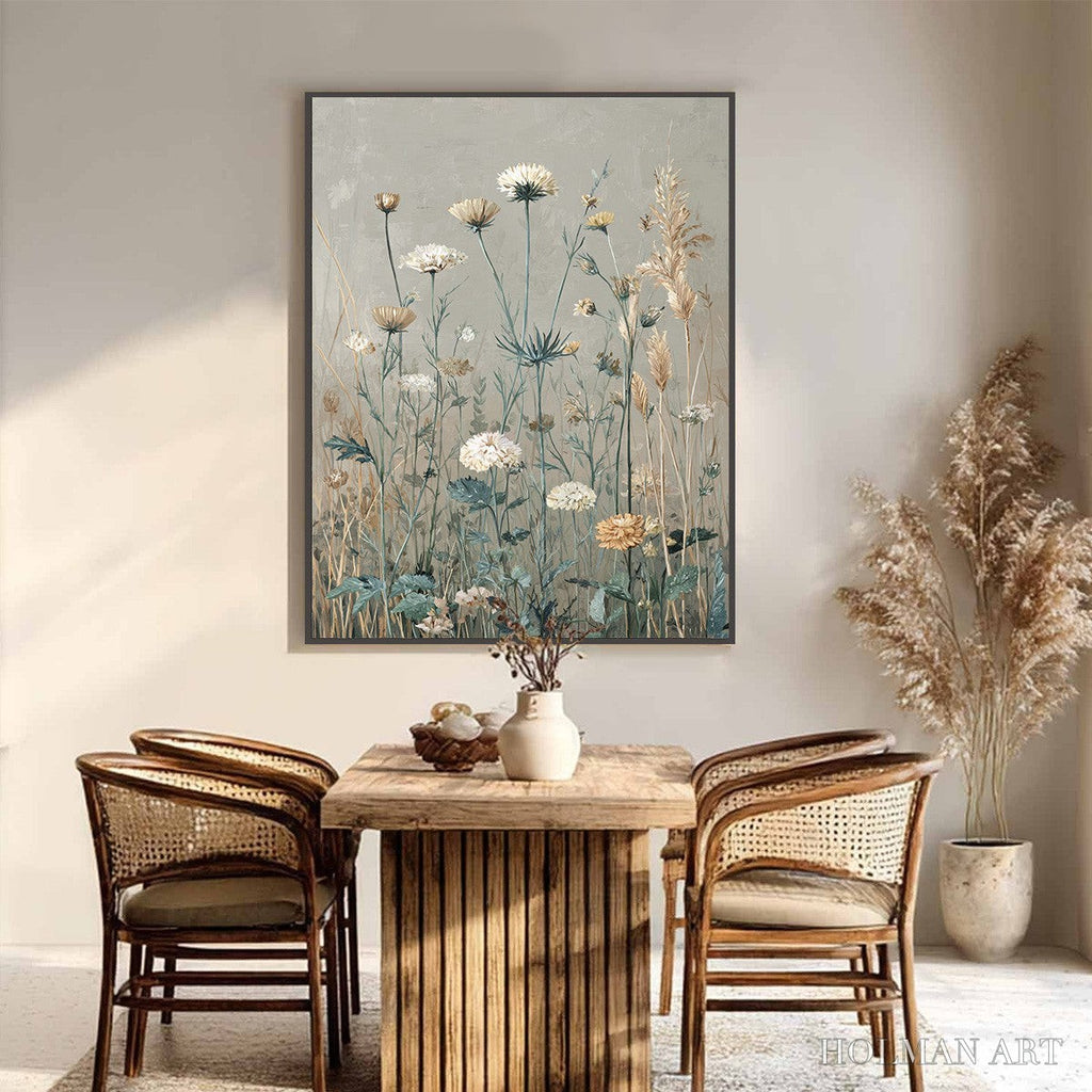 HOLMAN ART Whispering Meadow – Vintage Botanical Wildflower Painting - image 4