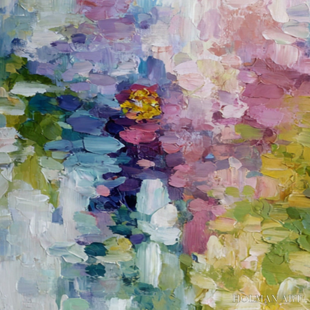 HOLMAN ART Garden Reverie – Colorful Abstract Floral Impasto Painting Set - image 3