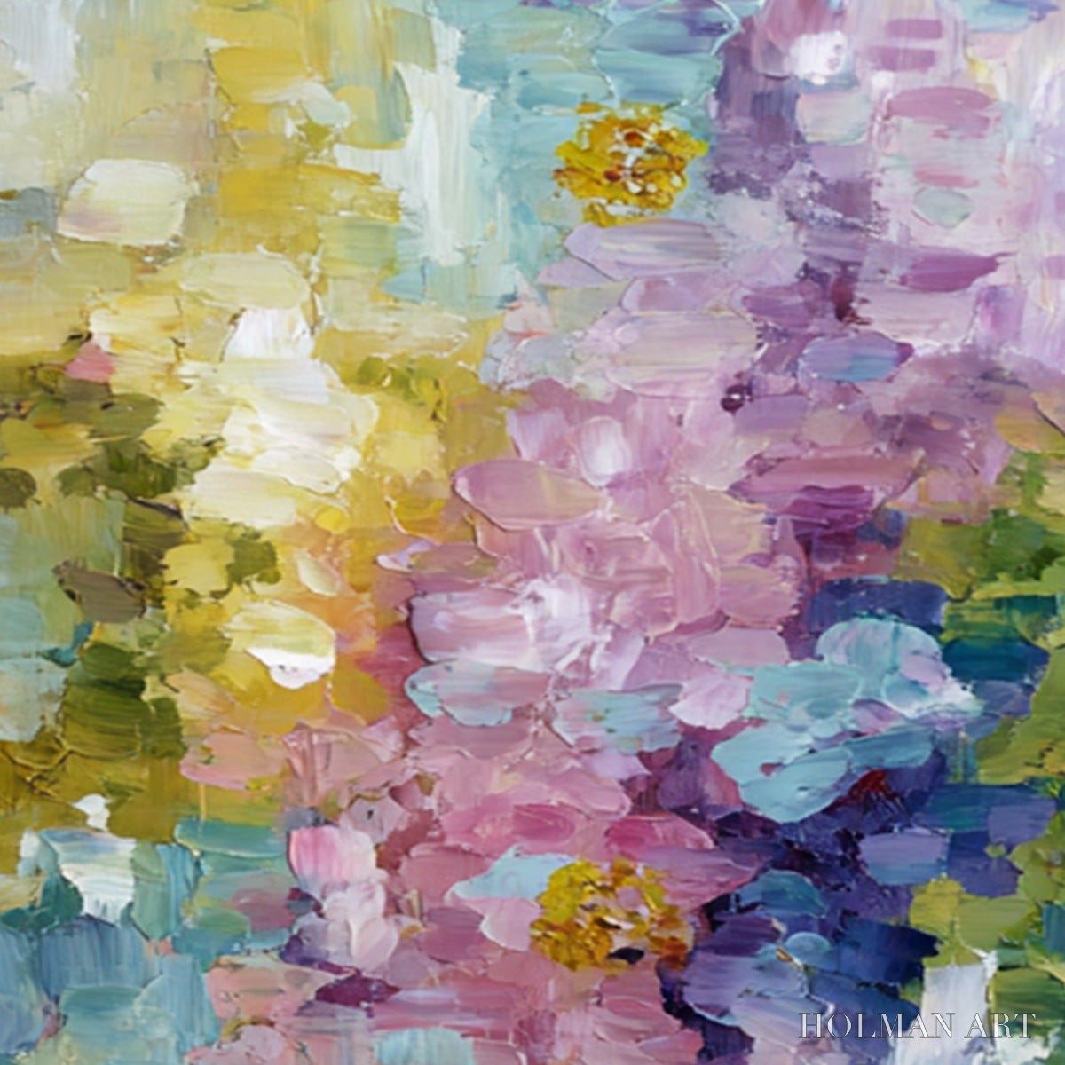 HOLMAN ART Garden Reverie – Colorful Abstract Floral Impasto Painting Set - image 5
