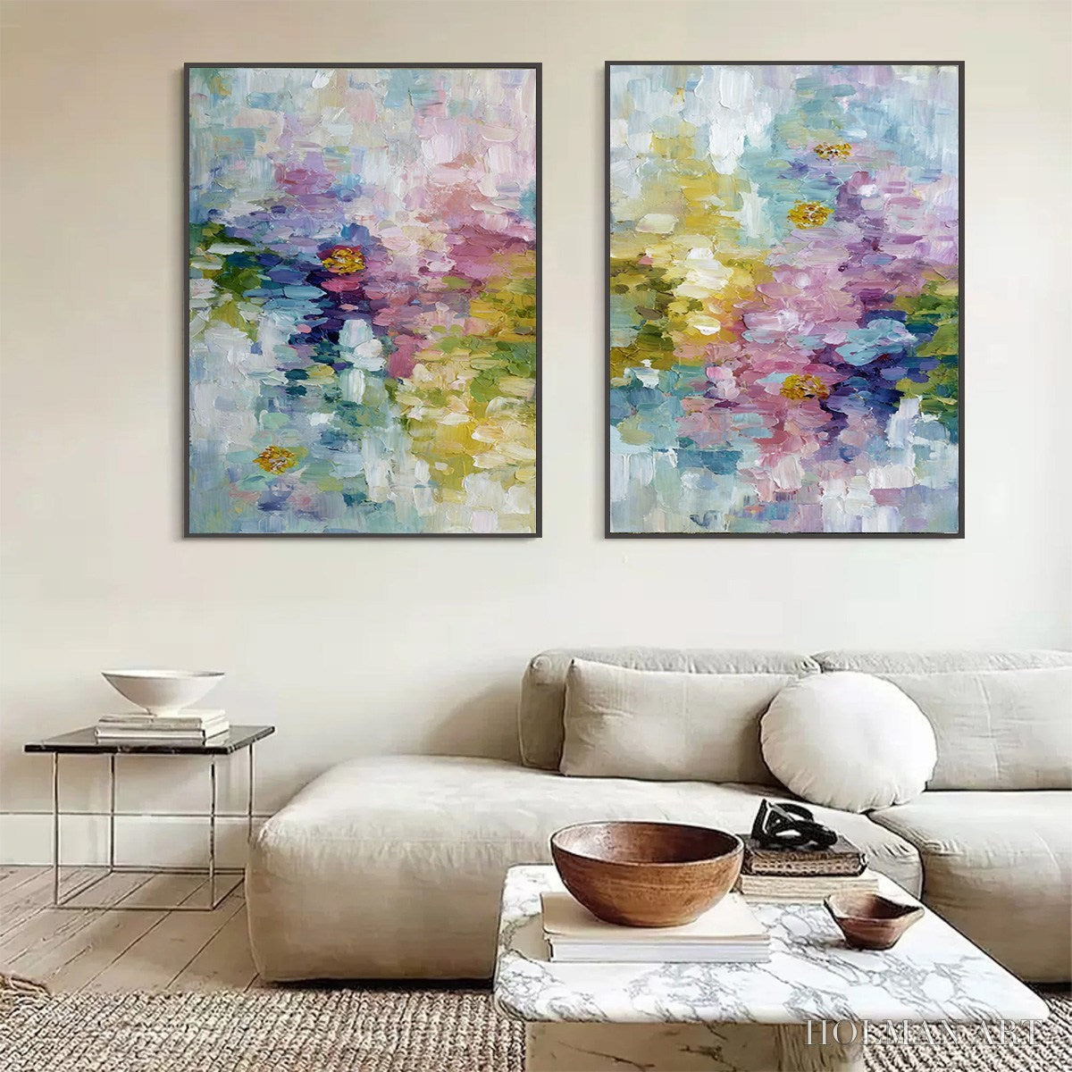HOLMAN ART Garden Reverie – Colorful Abstract Floral Impasto Painting Set - image 6