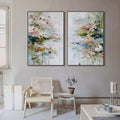 HOLMAN ART Garden Reverie – Abstract Impressionist Floral Diptych Painting - image 2