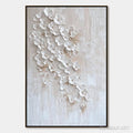 HOLMAN ART Blossom Cascade – Textured Wabi Sabi 3D Flower Painting - image 1