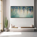 HOLMAN ART Ready to Ship | Cascade – Panoramic Floral and Butterfly Oil Painting - image 1